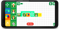 Drag and Drop Coding Application - LEGO®-compatible Orange Tart robotic kit